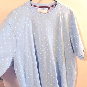 Men’s XL BLUE w/ white palm tree imprints